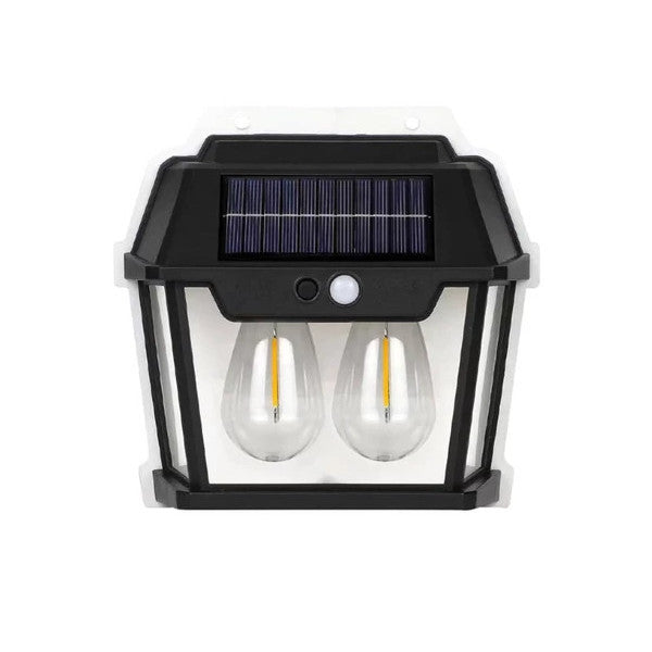 4 Pieces Sensor Solar Powered Garden Lighting Wall Lamp Waterproof Solar Powered Wall Sconce