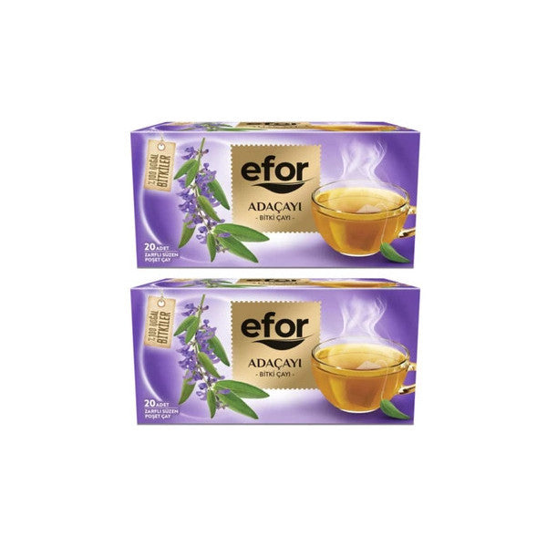 Efor Sage Tea 20 2 Pcs Set - Cup Tea Bag - Herbal Tea - 40 Pieces