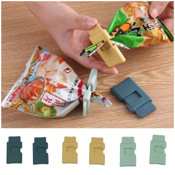 6-Piece Chips Cookies Bag Closing Clip Practical Bag Closing Device