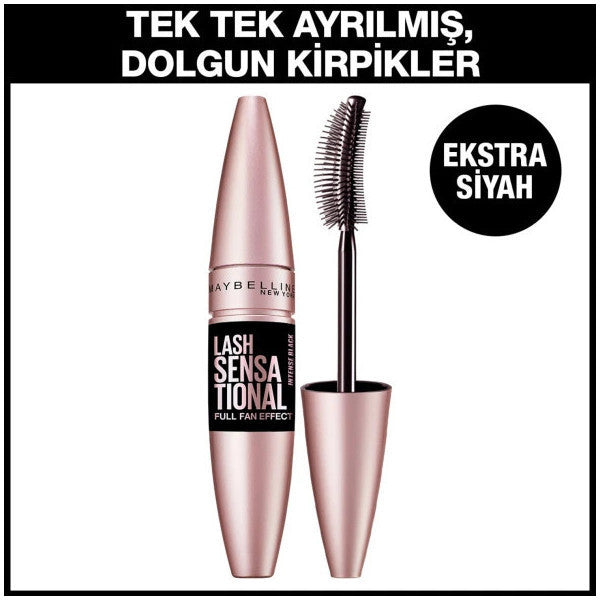 Maybelline New York Lash Sensational Fan Effect Intense Black Mascara - Extra Black