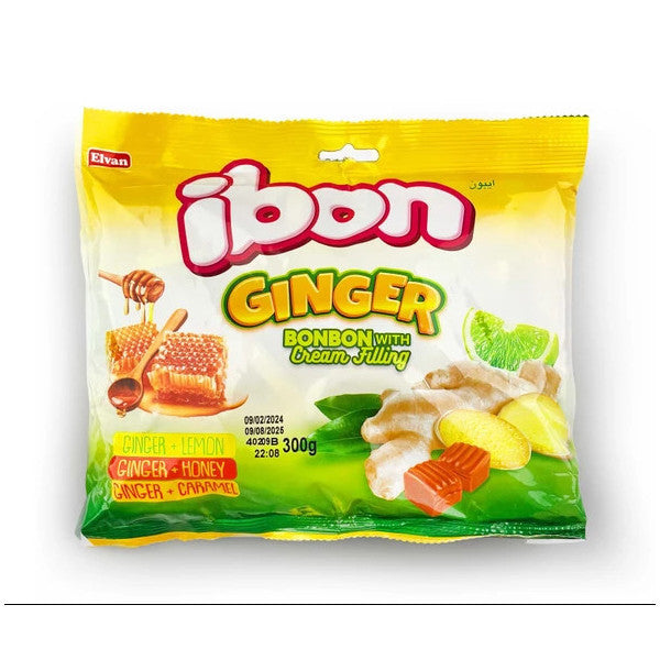 Ibon Ginger Ginger Candy 300 Gr. (1 Pack)