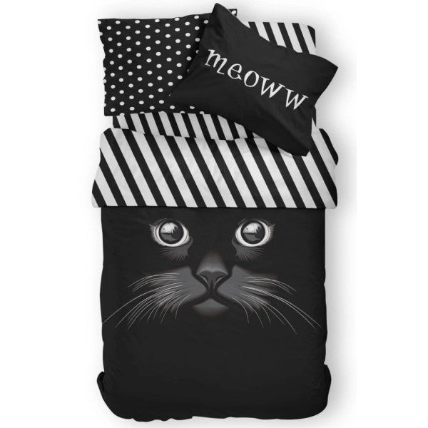 Meoww Single Duvet Cover Set