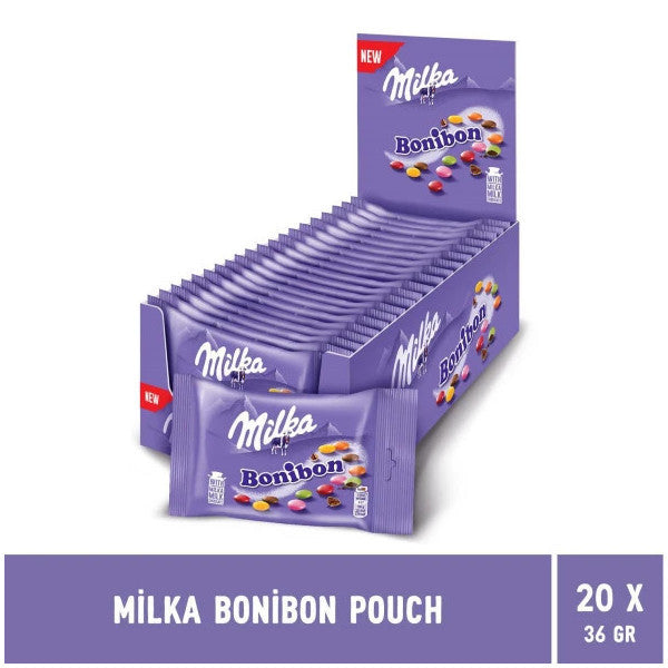 Milka Bonibon Pouch Bag 36 Gr - 20 Pieces