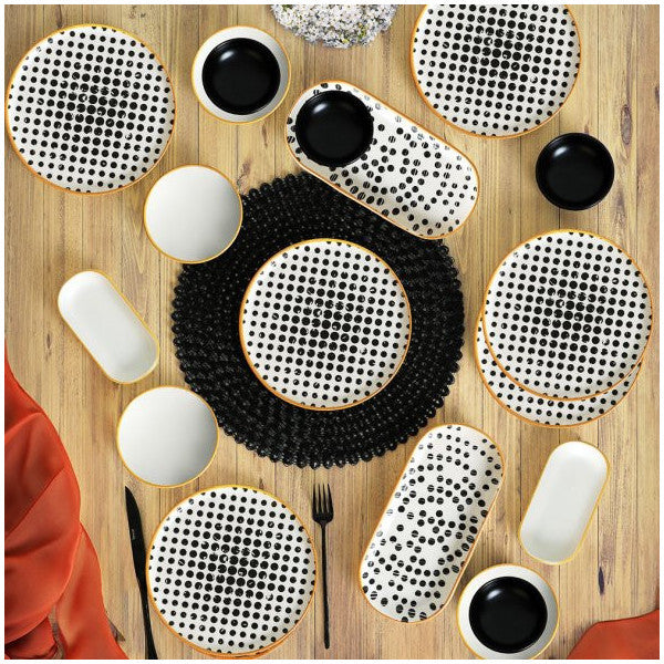 Keramika Polka Breakfast Set 18 Pieces For 6 People 19919-22-41