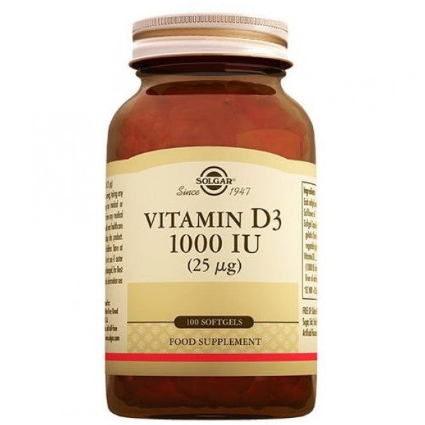 Solgar Vitamin D3 1000 - 100 Capsules