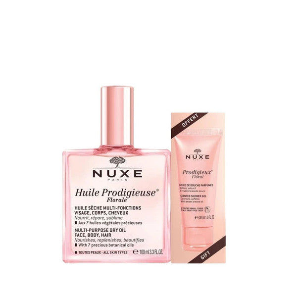 Nuxe Huile Prodigieuse Florale 100Ml + Prodigieux Floral Shower Gel 30Ml Set