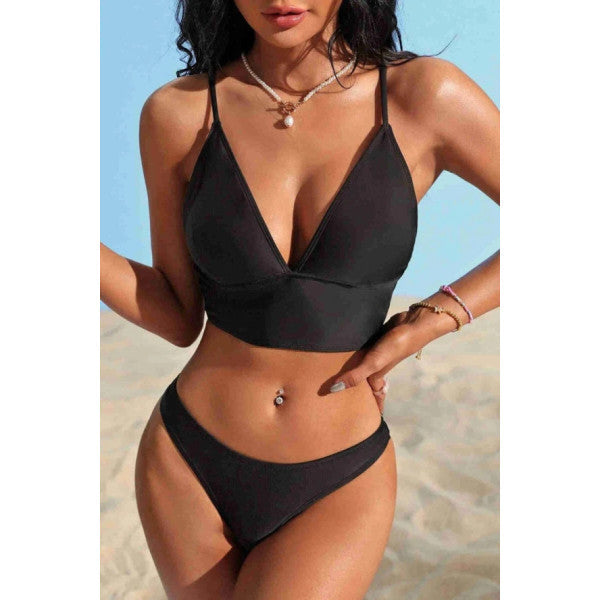 Angelsin Stylish Bikini Set Black