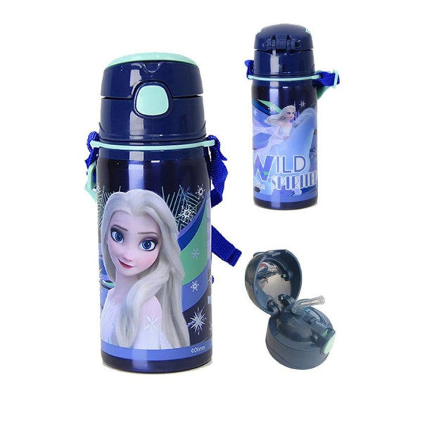 Girl's Steel Water Bottle 500Ml 1 Piece Frozen Elsa Steel Water Bottle 1 Piece Frozen Licensed School Water Bottle