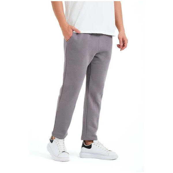 Justever Relaxed Fit Fleece Grey Men's Sweatpants - Atlas