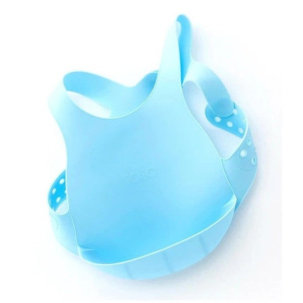 Oioi Silicone Baby Bib Blue 01020004