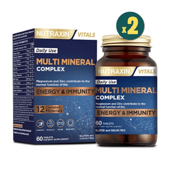 Nutraxin Multi Mineral Complex 60 Tablets 2 Pieces