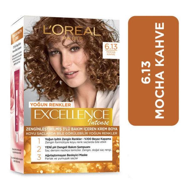 L'oréal Paris Excellence Intense Hair Dye 6.13 Mocha Brown