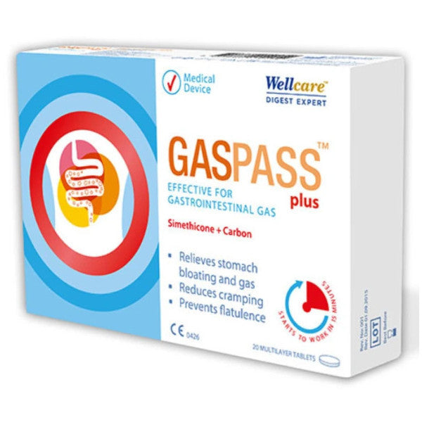 Wellcare-Gaspass Plus 20 Tablet