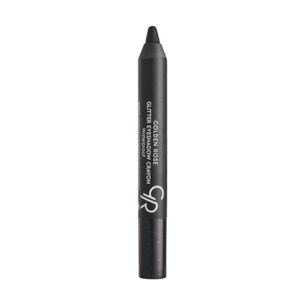 Golden Rose Glitter Eyeshadow Crayon Waterproof No: 51 Shiny Black - Waterproof Glitter Pencil Eyeshadow