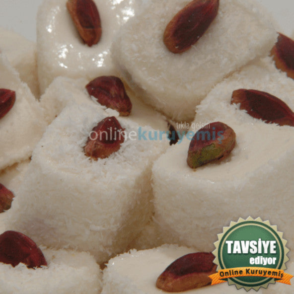 White Turkish Delight with Pistachio (1000 Gr)