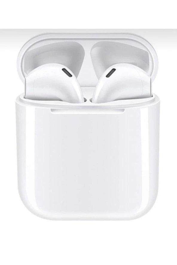 Tws I12 Bluetooth Wireless Headphone 5.0 Stereo - White With Charging Case