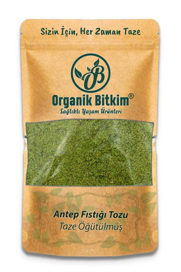 Organik Bitkim Pistachio Powder - Additive-Free 100G