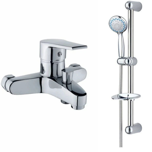 Bathroom Faucet Sliding Shower Set Brass Body Stainless Sliding Shower Set