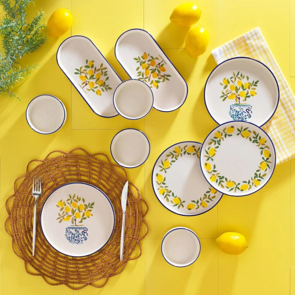 Schafer Sunny Breakfast Set For 4 Persons 10 Pieces-Yellow