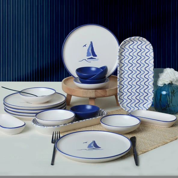 Keramika Ocean Breakfast Set 18 Pieces For 6 Persons 18066-21332-53