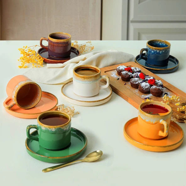 Keramika Shizen Stackable Tea Set 12 Pieces For 6 People
