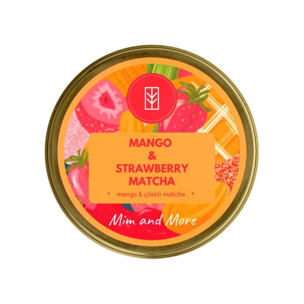 Mim And More Mango & Strawberry, Mango And Strawberry Flavored Matcha 25 Gr