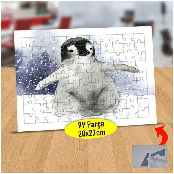 Penguin On The Pole 99 Piece Puzzle Jigsaw Table-53876-56355