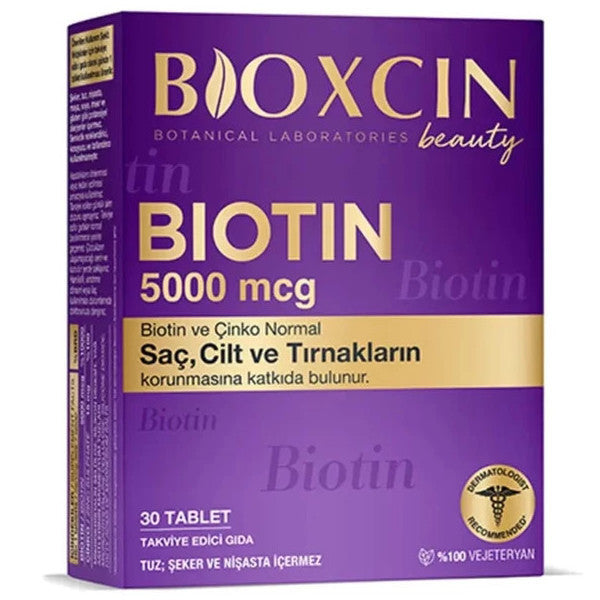 Bioxcin Biotin 5000 Mcg 30 Tablets