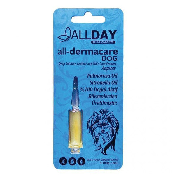 Allday All-Dermacare Dog Herbal External Parasite Protection 1-10 Kg 2 Ml