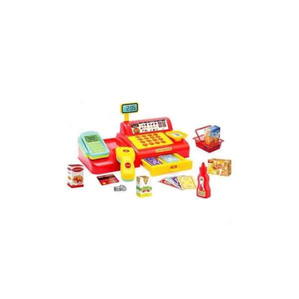 Bayraktar Shop-Joy Super Market Cash Register 43 Piece Educational Cash Register Game Set-My First Market