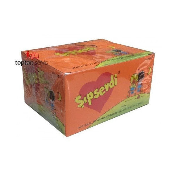 Şıpsevdi Orange And Pineapple Flavored Sugared Bubble Gum 100 Pieces