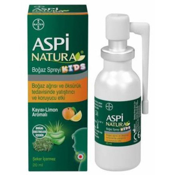 Aspinatura Kids Throat Spray 20Ml | Mint And Lemon Flavor