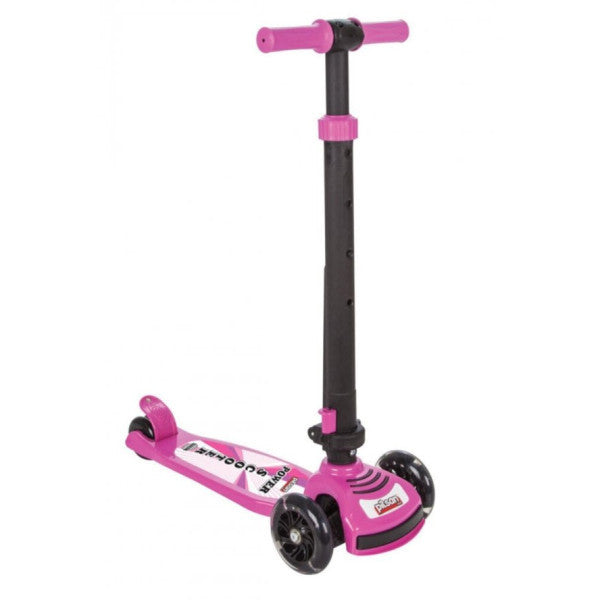 Pilsan Power Scooter Pink 3 Wheel Lighted Scooter