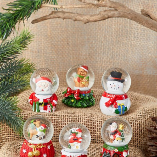 Waldern New Year Themed 6cm Decorative Mini Snow Globe (1 Piece)