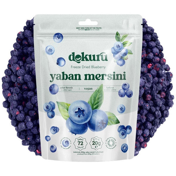 Freeze Dried Blueberry Fruit Chips 20Gr