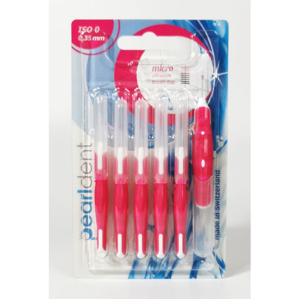 Pearldent Iso 0 Micro - 0.35 Mm Capped Interface Brush Set Of 6