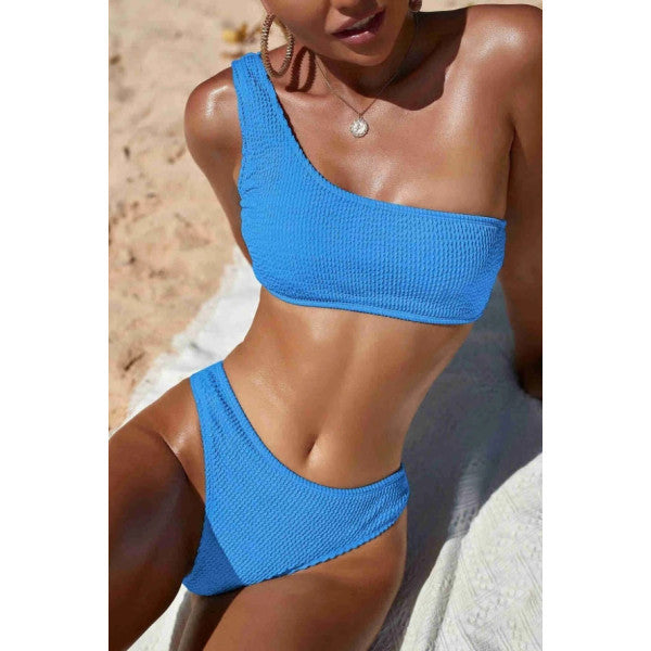 Angelsin Special Twill Bikini Set Blue