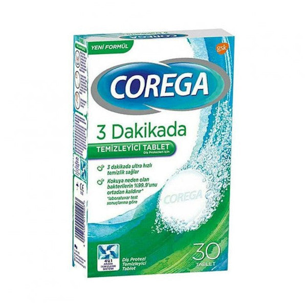 Corega 3 Minute Cleaner 30 Tablets