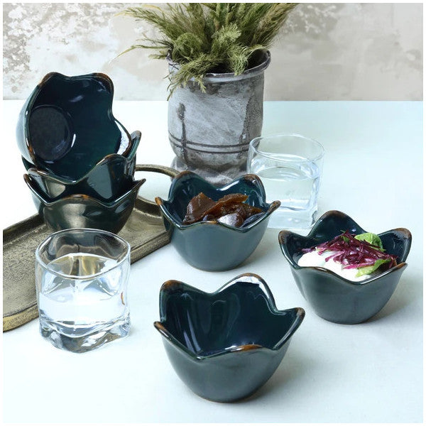 Keramika Emerald Lily Snack Bowl 12 Cm 6 Pieces