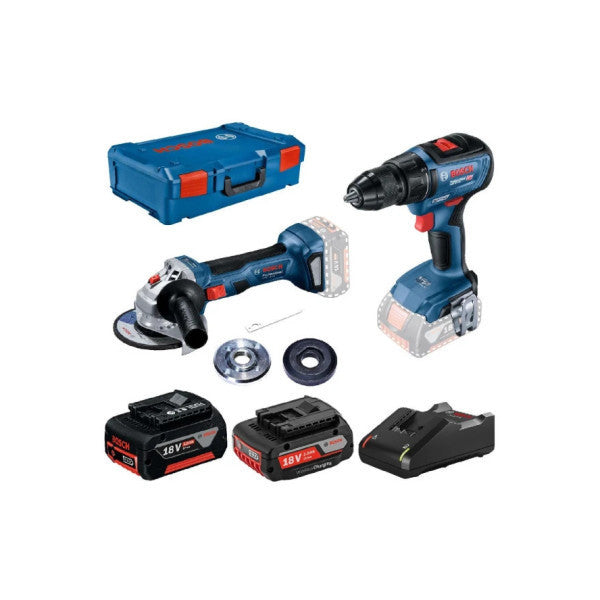 Bosch Gws 180-Lı + Gsr 18V-50 (1X2.0; 1X5.0Ah) Cordless Angle Grinder - Drilling/screwdriving Machine