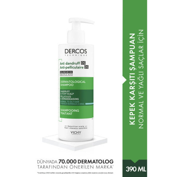 Vichy Dercos Anti Kepek Normal/Yağlı 390 ML