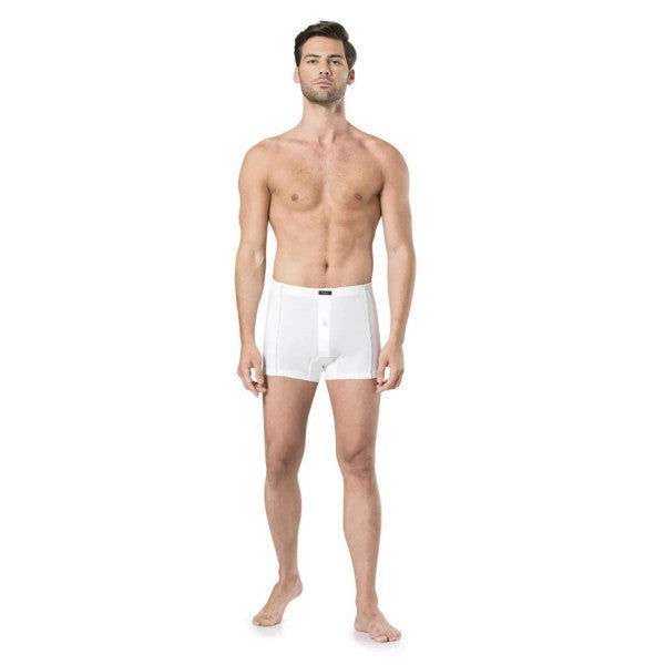 Pierre Cardin Men's Combed Cotton White Boxers (2-Pieces)