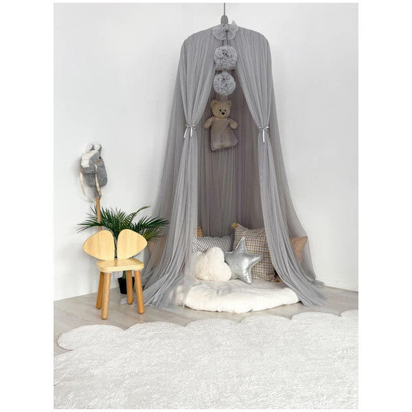 Pamuka Tulle Mosquito Net Deluxe Grey