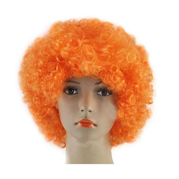 Periboia Orange Color Curly Wig