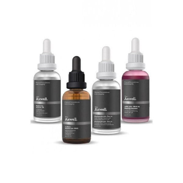 Serum Set Of 4 (Caffeine 5 Egcg,hyaluronic Acid2 B5,aha 30 Bha 2, Niacinamide 10 Zinc 1)