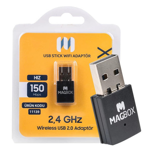 Magbox 802.11N Mini 7601 Chipset 2.4Ghz 150 Mbps Hd Satellite Receiver Compatible Usb Stick Wifi Adapter