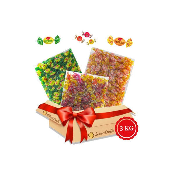 Kent Şeker 3 X 1 Kg Advantage Package (Orange Flavor, Lemonade, Misbon Mixed Fruit)