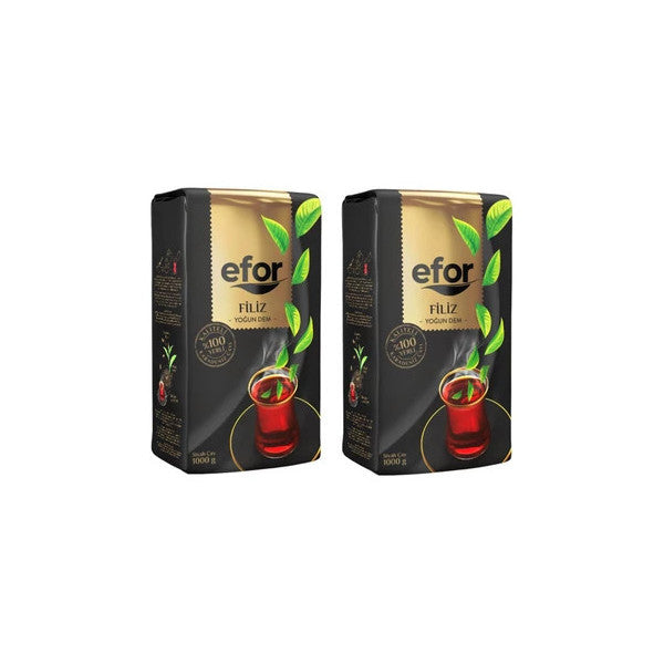 Efor Filiz Tea 1 Kg 2 Piece Set - Bulk Filiz Black Tea