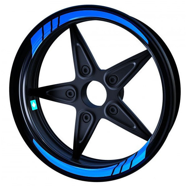 Moto Gp Azur Blue Inner Rim Strip Sticker Çınar Extreme