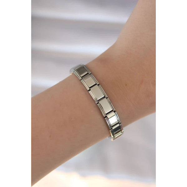 316L Steel Silver Color No Writing Nomination Model Women's Bracelet